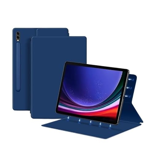Magnetische Hülle geeignet for Samsung Galaxy S9/S8 Ultra S9/S8/S7 FE/Plus Hülle Tablet Hülle Slim Schutzhülle Leder Funda (Color : Blue, Size : S8 Ultra 14.6 inch) von SOENS