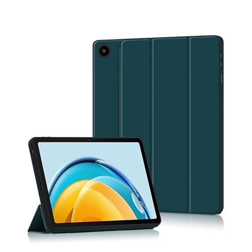 PU-Schutzhülle mit Klappständer, kompatibel mit Huawei Matepad SE 10,4 Zoll 2022 AGS5-L09 AGS5-W09 Tablet-Hüllen (Color : Green, Size : MatePad SE 10.4) von SOENS