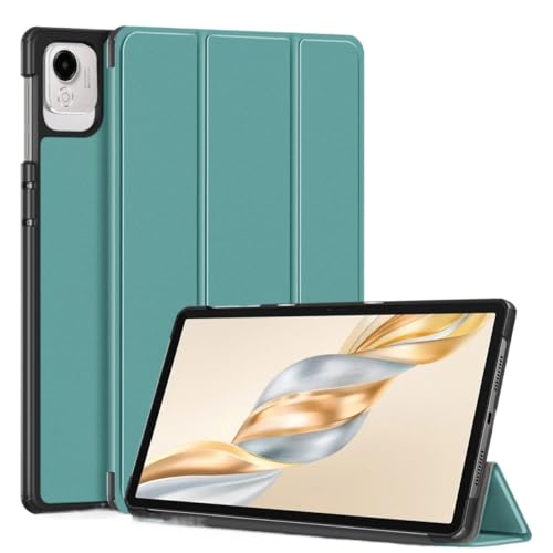SOENS Harte Tablet-Hülle, geeignet for Huawei Honor Pad X9A / Pad X9 Pro 11,5 Zoll 2025, magnetische dreifach Faltbare Ständerabdeckung aus PU-Leder(Dark Green,for Honor Pad X9 Pro) von SOENS