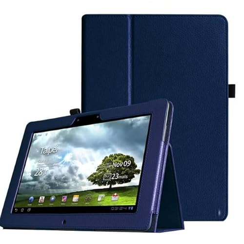 SOENS Kompatibel mit Asus Memo Pad FHD 10 ME301T ME302 ME302C ME302KL 10,1 Zoll Tablet PU-Lederhülle (Color : Dark Blue) von SOENS