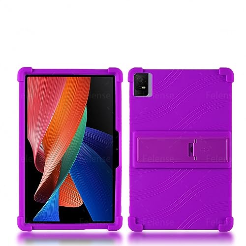 SOENS Schutzhülle geeignet for TCL Tab 11 9166G 10,95 Zoll, weiche Silikon-Ständer, verstellbare Tablet-Abdeckung (Color : Purple) von SOENS