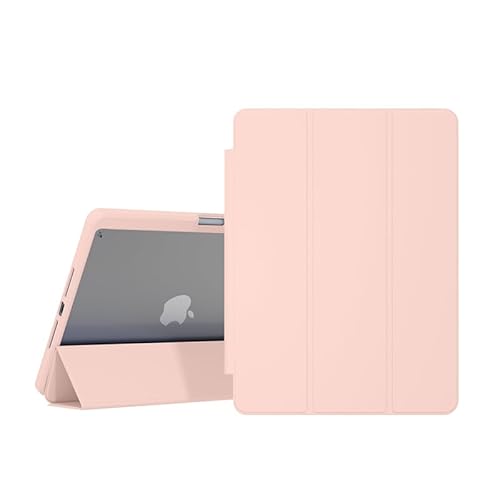 SOENS Tablet-Schutzhülle mit verbiegungsfreier Rückseite aus Acryl, geeignet for Apple iPad Air 13/iPad Pro 13 mit Stifthalter-Abdeckung(Pink,for IPad Air 13) von SOENS