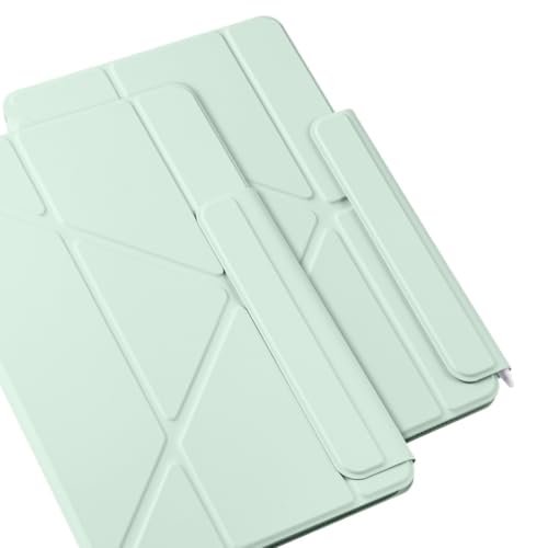 SOENS Ultradünne, mehrfach Faltbare Magnetabdeckung, geeignet for Huawei Honor GT Pro/MagicPad 2 12,3 Zoll 2024, doppelseitige Clip-Hülle(Light Green,for Honor Pad GT Pro) von SOENS