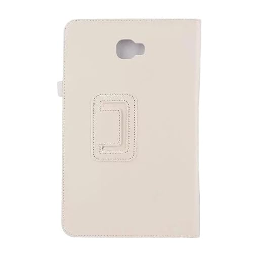 Schutzhülle aus PU-Leder, geeignet for Samsung Galaxy Tab A 10,1 Zoll Hülle 2016 T580 T585 A6 Tablet-Abdeckung SM-T580 SM-T585(Color:White) von SOENS