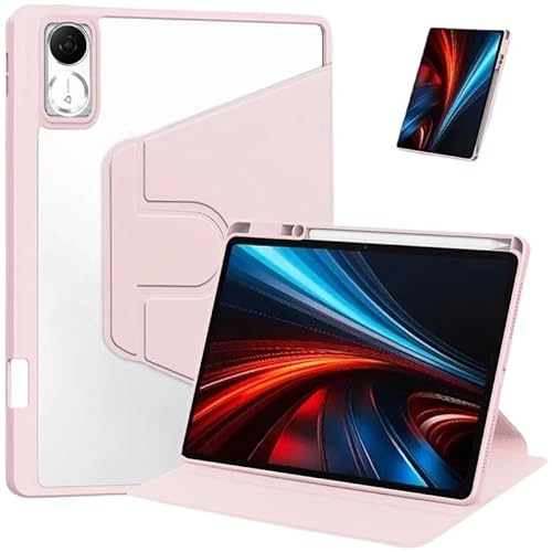 Smart Tablet Cover passend for Huawei Honor Pad GT 11.5 Zoll 2025 ROL-W60 Acryl-Drehständer mit Stifthalter(Pink) von SOENS