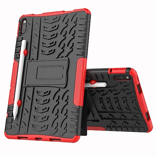 Tablet-Abdeckung, kompatibel mit Huawei MatePad 10,4 Zoll BAH3-L09 AL00 BAH3-W09, TPU + PC-Tablet-Abdeckung mit Standfunktion (Color : Red, Size : Matepad 10.4 inch) von SOENS