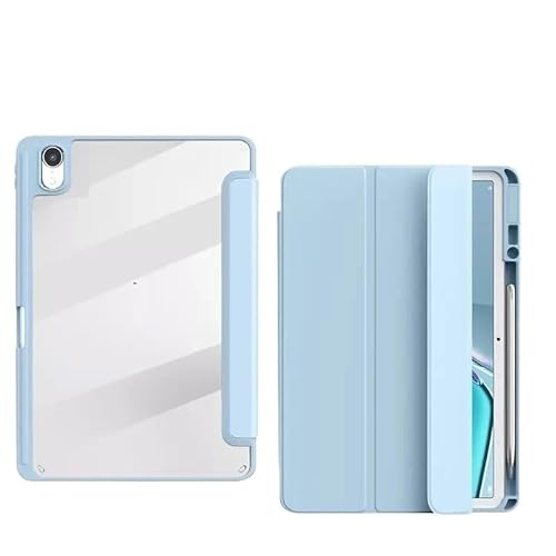 Tablet-Hülle passend for Huawei Matepad 11.5 S 2024 Hülle mit Bleistifthalter PU-Leder Acryl-Rückseite TGR-W09 W10(Sky-Blue) von SOENS