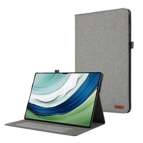 Vordere Unterstützung Weiche Stoff Flip Stand Abdeckung Geeignet for Huawei Matepad Pro 13,2 Zoll 2023/2025 Stoßfest Schutzhülle(Gray,MatePad Pro13.2 2025) von SOENS