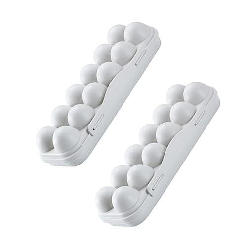 SOESFOUFU Halterbox 2er-pack 12 Fächer Stabile Kartons Platzsparendes Design für Kühlschränke SOESFOUFU Halterbox 2er-pack 12 Fächer Stabile Kartons Platzsparendes Design für Kühlschränke von SOESFOUFU