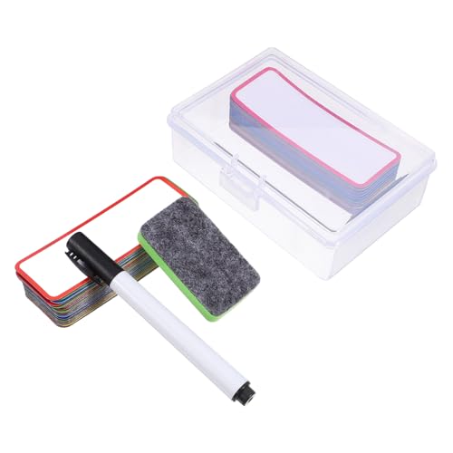 SOESFOUFU 54 Stück Etikettenaufkleber, Etiketten, Kühlschranknachrichten, Trocken Abwischbare Magnete, Löschbare Etiketten, Kühlschrank Beschreibbare Magnete, Etiketten, Tag Board SOESFOUFU 54 Stück Etikettenaufkleber, Etiketten, Kühlschranknachrichten, Trocken Abwischbare Magnete, Löschbare Etiketten, Kühlschrank Beschreibbare Magnete, Etiketten, Tag Board von SOESFOUFU