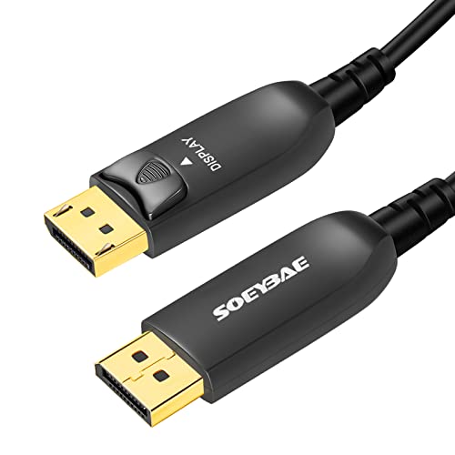 SOEYBAE 8K DisplayPort Kabel 1.4 Glasfaserkabel 10m, DP 1.4 8K@60Hz 4K@144Hz 32,4 Gbit/s, HDCP 2.2, HDR für Monitor, Gaming Grafikkarte von SOEYBAE