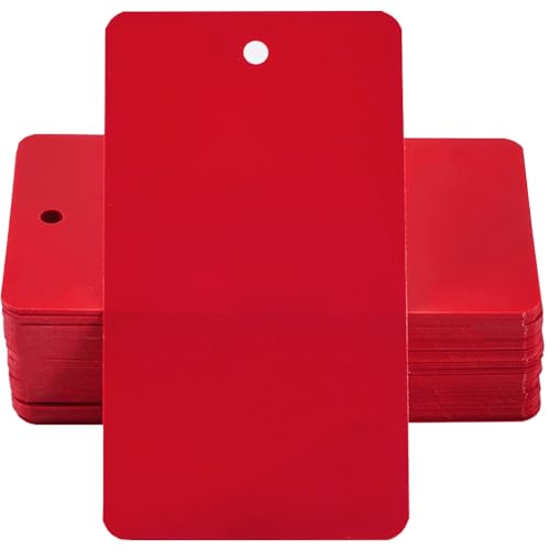 SOFPLATE 100 Stück Blanke Rote Kunststoffanhänger wasserdichte Versandanhänger Feuerstein 5 x 9cm Rechteckig Zum Aufhängen Identifikationsösen Drahtanhänger Etiketten Zum Identifizieren von Namensaus SOFPLATE 100 Stück Blanke Rote Kunststoffanhänger wasserdichte Versandanhänger Feuerstein 5 x 9cm Rechteckig Zum Aufhängen Identifikationsösen Drahtanhänger Etiketten Zum Identifizieren von Namensaus von SOFPLATE