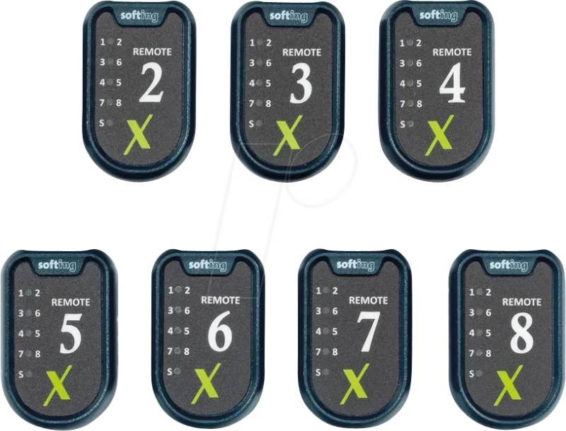 SOFTING 226192 - LinkXpert Smart Remote, Set mit 7 Stück, #2 - #8 von SOFTING