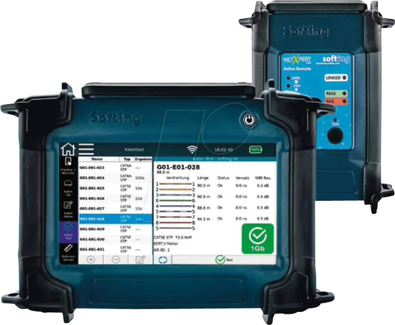 SOFTING 226737 - NetXpert XG2 1G Netzwerk-Qualifizierer, CU / LWL von SOFTING