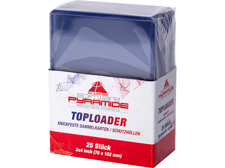 SOFTWARE PYRAMIDE Knickfeste Sammelkarten / Schutzhüllen - 25er Toploader Clear Pack SOFTWARE PYRAMIDE Knickfeste Sammelkarten / Schutzhüllen - 25er Toploader Clear Pack von SOFTWARE PYRAMIDE