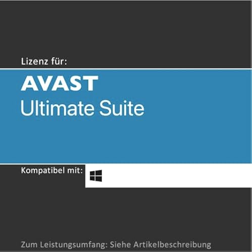 Lizenz für AVAST Ultimate Suite inkl. unbegr. VPN | 2024 | 1-10 Gerät(e) | 1-3 Jahr(e) | Vollversion | Windows bzw. MacOS/iOS/Android | Lizenzcode per Post o. E-Mail von softwareGO (1 Gerät I 2 J.) von SOFTWAREGO