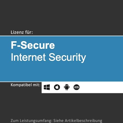 Lizenz für F-Secure Internet Security | 2024 | 1-10 Gerät(e) | 1-2 Jahr(e) | Vollversion | Windows/macOS/iOS/Android | Lizenzcode per Post in frustfreier Vepackung (FFP) softwareGO (1 Jahr, 10) von SOFTWAREGO