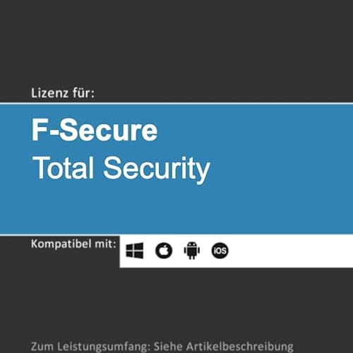 Lizenz für F-Secure Total Security inkl. VPN | 2024 | 1-10 Gerät(e) | 1-2 Jahr(e) | Vollversion | Windows/macOS/iOS/Android | Lizenzcode per Post in frustfreier Vepackung (FFP) softwareGO (1 Jahr, 1) von SOFTWAREGO