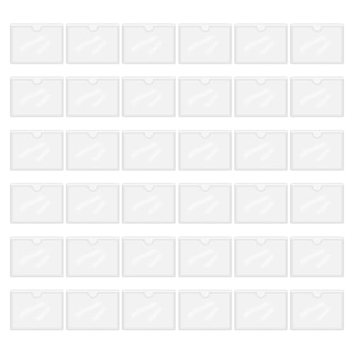 36 Stück Etikettenhalter Selbstklebend,10 X 6 Cm Beschriftungsfenster Selbstklebend Visitenkartenhüllen Kleben,Visitenkartentaschen Selbstklebend Transparent Für Büro Zuhause Schule 36 Stück Etikettenhalter Selbstklebend,10 X 6 Cm Beschriftungsfenster Selbstklebend Visitenkartenhüllen Kleben,Visitenkartentaschen Selbstklebend Transparent Für Büro Zuhause Schule von SOGHO