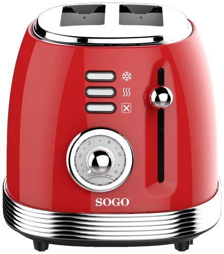 SOGO Human Technology Toaster Kontrollleuchte, Toastfunktion Rot (metallic) von SOGO Human Technology