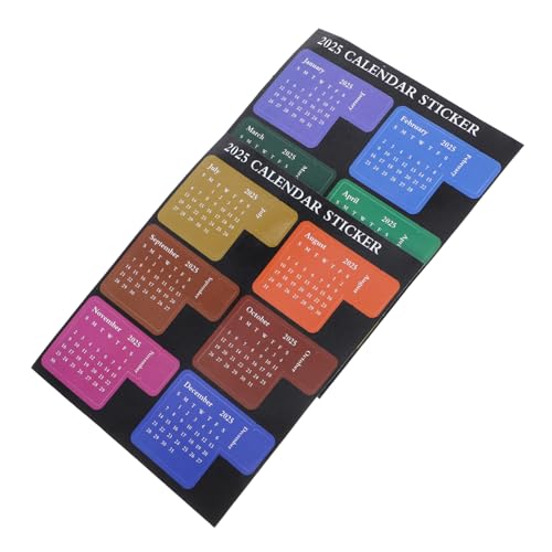 SOIMISS 1 Satz Agenda-Sticker Hochzeit Notizblock-Kalenderaufkleber täglich klebrig kalender aufkleber Mehrzweck Notizzettel Planerzubehör Aufkleber für Kalendermonate beschichtetes Papier von SOIMISS