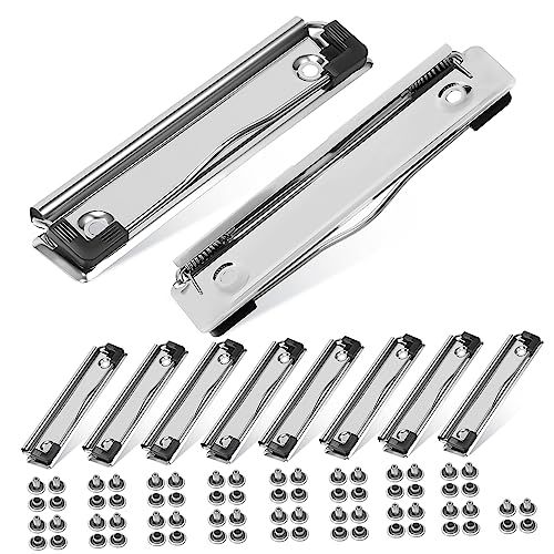 SOIMISS 10 Stück Datenordner Clips arbeiten Zwischenablage Klemmbretthalter Größe papierklammer paper clip Metallklammern aktenhefter Datei-Clip Klemmbrettklammern aus Metall Silver von SOIMISS