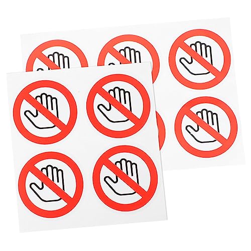 SOIMISS 10 Stück Warnschilder Vor Mechanischer Beschädigung Aufkleber Nicht Berühren Kein Einladendes Zeichen Für Nur Aufkleber Für Fenster Nicht Berühren Ne Selbstklebendes Vinyl SOIMISS 10 Stück Warnschilder Vor Mechanischer Beschädigung Aufkleber Nicht Berühren Kein Einladendes Zeichen Für Nur Aufkleber Für Fenster Nicht Berühren Ne Selbstklebendes Vinyl von SOIMISS