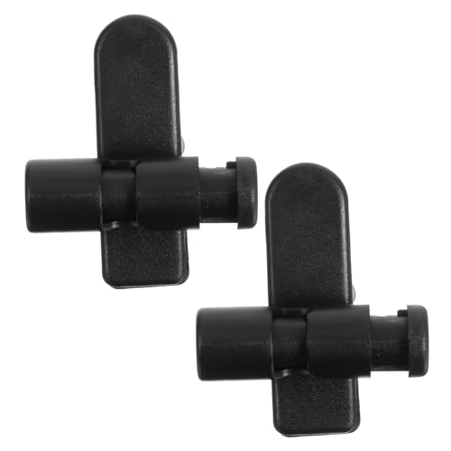 SOIMISS 2 Stück 360 Kragenfixierclip Kopfhörerkabel-Clip drehen ii Kabelhalter für Kopfhörer Kabelklemme für Kopfhörer gehörschutzstöpsel Mikrofonkabelklemme Ohrhörer -Kragenclip Black von SOIMISS