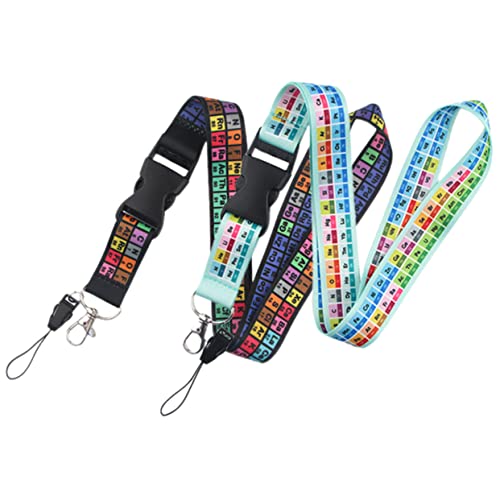SOIMISS 2 Stück Handyriemen Schlüsselbänder Mit Kartenhalter Auto Abnehmbarer Schlüsselanhänger Handy-lanyard Zum Umhängen Lanyards Für Ausweise Polyester + Kunststoff von SOIMISS