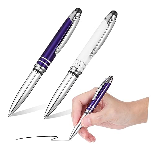 SOIMISS 2 Stück Touch-Kugelschreiber Eingabestift Für Touch-Screen Schreiben Stylisten-stifte Für Touchscreens Mit Led-licht Neuheitstifte Lichter Kapazitiv Touchscreen-Stift Metall von SOIMISS