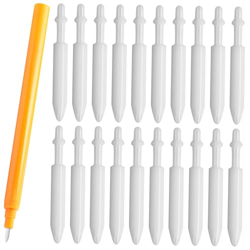 SOIMISS 20 Stück Ersatzstiftspitze zum Ausmalen Ersatznibs farbig Acrylmarker Ersatzspitzen Malstift Ersatzteile Glasstifte für Glasmalerei Ersatzspitzen für Markierungsstifte Nylon Weiß von SOIMISS
