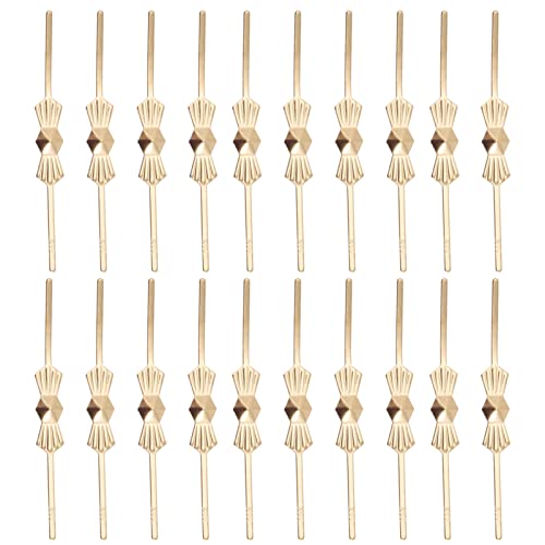 SOIMISS 200 Stück Zubehör Für Kristalllampen Kettenglied Kronleuchter-verbindungsclips Kronleuchter-anschlüsse Clips Stifte Deckenleuchte Led-lichtleiste Makramee Befestigung Metall Golden von SOIMISS