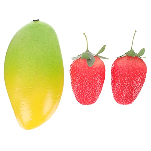 SOIMISS 3 Stück Simulation Obst Dekore Shaker Kleine Maracas Musikspielzeug Babyspielzeug Schlaginstrument Früchte Musikspielzeug Musikspielzeug Maraca Musikalische Früchte Abs von SOIMISS