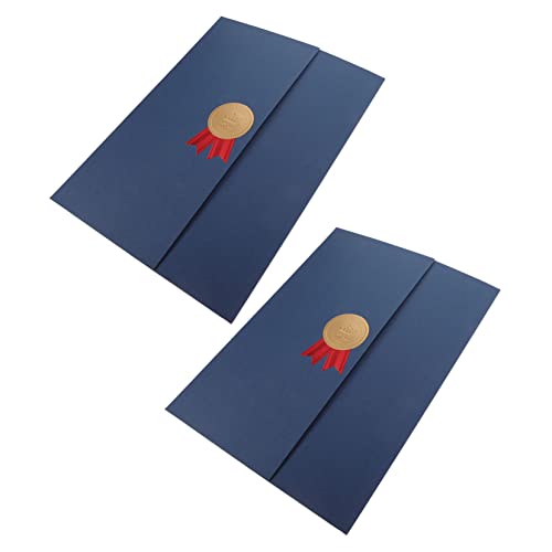 SOIMISS 3 Stück Zertifikatshülle Inhaber des Zertifikatsumschlags Schreibwaren Preisträger Zertifikatsinhaber Büro ordner briefumschläge zertifikat abdeckung Zertifikatumschlag Papier Blau SOIMISS 3 Stück Zertifikatshülle Inhaber des Zertifikatsumschlags Schreibwaren Preisträger Zertifikatsinhaber Büro ordner briefumschläge zertifikat abdeckung Zertifikatumschlag Papier Blau von SOIMISS