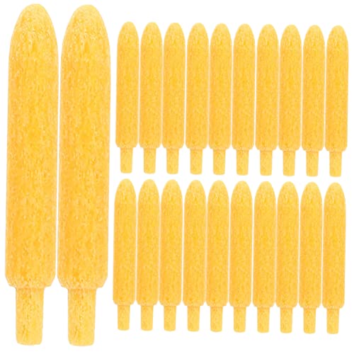 SOIMISS 30 Stück Malen Sie Stift nachfüllen Tipp Nibs Kalligraphie Stifte feine Spitze Marker-Ersatzspitzen nachfüllbare Farbstiftspitzen Stiftspitzen malen Chemiefaser aus Polyester Gelb von SOIMISS