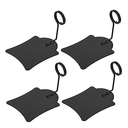 SOIMISS 4 Stück Preisschild-Clip Preisschildhalter Karten-Display-Clip Stabiler Clip für Preisschilder Flyer-Display-Clip Preisschildregal im Supermarkt Werbeschildhalter Metall Black von SOIMISS