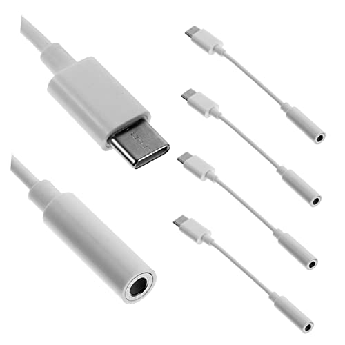 SOIMISS 4 Stück Typec -Audioadapterkabel Jack USB auf Aux Audio-Klinkenadapter typ c kopfhörer Daten Kopfhöreradapter Multifunktionsadapter Ladewandler TPE-Draht Weiß SOIMISS 4 Stück Typec -Audioadapterkabel Jack USB auf Aux Audio-Klinkenadapter typ c kopfhörer Daten Kopfhöreradapter Multifunktionsadapter Ladewandler TPE-Draht Weiß von SOIMISS