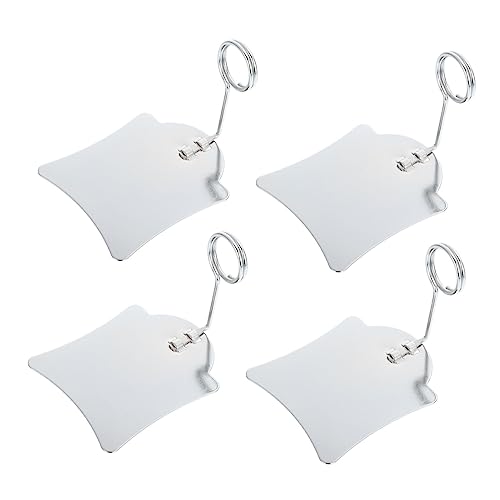 SOIMISS 5 Stück Preisschild -Clip Display-Tags für den Einzelhandel Clip für Korbetiketten metallclips metall Preisständer aus Metall Schilderständer für den Schreibtisch Silver von SOIMISS
