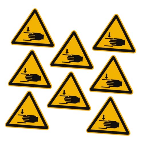 SOIMISS 8 Stück Sicherheitswarnschilder Sicherheitsschildaufkleber Achtung Zeichen Vorsicht Aufkleber Sicherheitsaufkleber Elektrische Aufkleber Gefahrenaufkleber Selbstklebendes Vinyl von SOIMISS