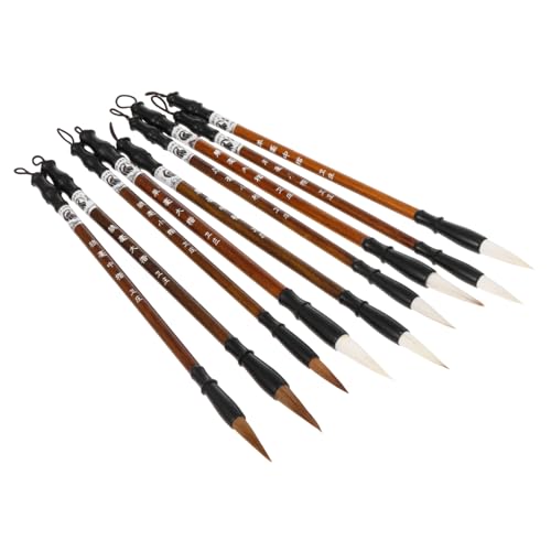 SOIMISS 9 Stück 1 Pinselset Kalligraphisch Bürsten Modellpinsel Kalligraphie-pinsel Schreiben Kursiv China Malen Chino Zeichnung Kalligrafie Und Malerei Tintenpinsel Bk Pinselstift Brown von SOIMISS