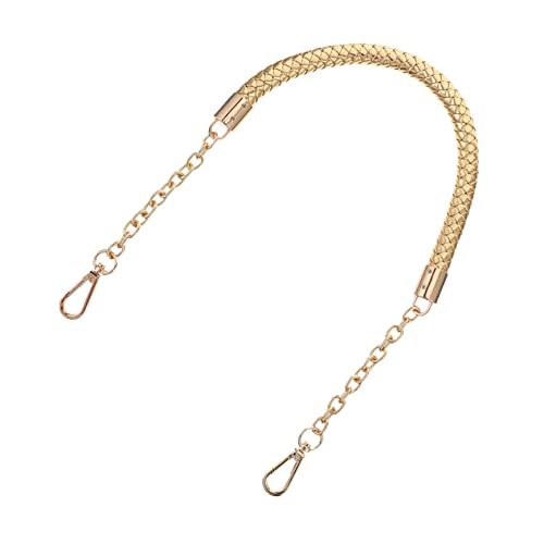 SOIMISS Band Bag Straps taschengürtel umzugstragegurte Mini-Taschengurt Schulter Gurt Taschenaccessoire handtaschen Riemen Schultergurt Taschenriemen klein modern Silber PU-Leder Golden von SOIMISS