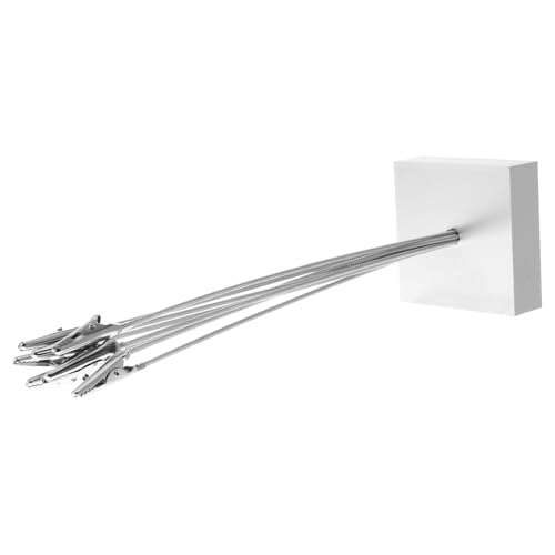 SOIMISS Fotoordner Anzeige Desktop Ort Alligator Stand rahmen Fotohalter Baum foto halterung stehend fotohalter mit klammern lang Bildhalterständer fotohalterbaum Silver von SOIMISS