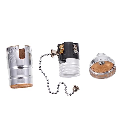 SOIMISS Retro Lampenfassung Fassung Zug Vintage Glühbirnen Halter Pendellampenfassung Lichtadapter Pendelleuchtenfassung Lampenfassung Adapter E27 Lichtfassung E27 Lampenfassung Aluminium von SOIMISS