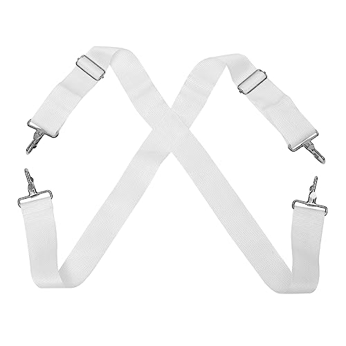 SOIMISS Snare Drum Gurt Streichholzhalter Gurt Trommel Mit Schultergurt Trommel Hüftgurt Trommelgurt Gürtel Marschtrommelgurt Marschtrommel Träger Trommelgürtel Jugend Nylon Weiß von SOIMISS