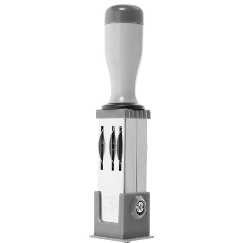 SOIMISS Stempel fürs Büro Stamper rollen Stempeln tragbar Mini klein prägestempel siegel stempel Rollstempel date stamp wichtelstempelset Bürobedarf Behandeln Sie den Zeitstempel pp Silver von SOIMISS