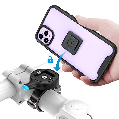 SOKUSIN Handyhalter Fahrrad für iPhone 11 Pro, Metallbasiert Fahrradtelefonhalter Mit stoßfester Abdeckung, Vollbildfreundlicher Handyhalter - staubdicht | Einstellbar | Robustes Fahrradzubehör SOKUSIN Handyhalter Fahrrad für iPhone 11 Pro, Metallbasiert Fahrradtelefonhalter Mit stoßfester Abdeckung, Vollbildfreundlicher Handyhalter - staubdicht | Einstellbar | Robustes Fahrradzubehör von SOKUSIN