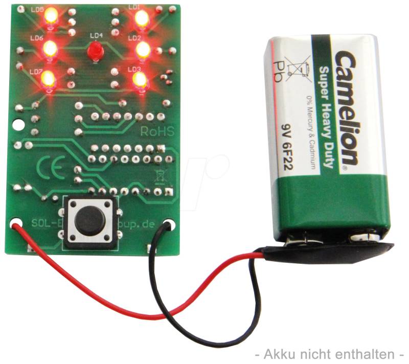 SOL-EXP 79810 - Lötbausatz ''Elektronischer Würfel'' von SOL-EXPERT