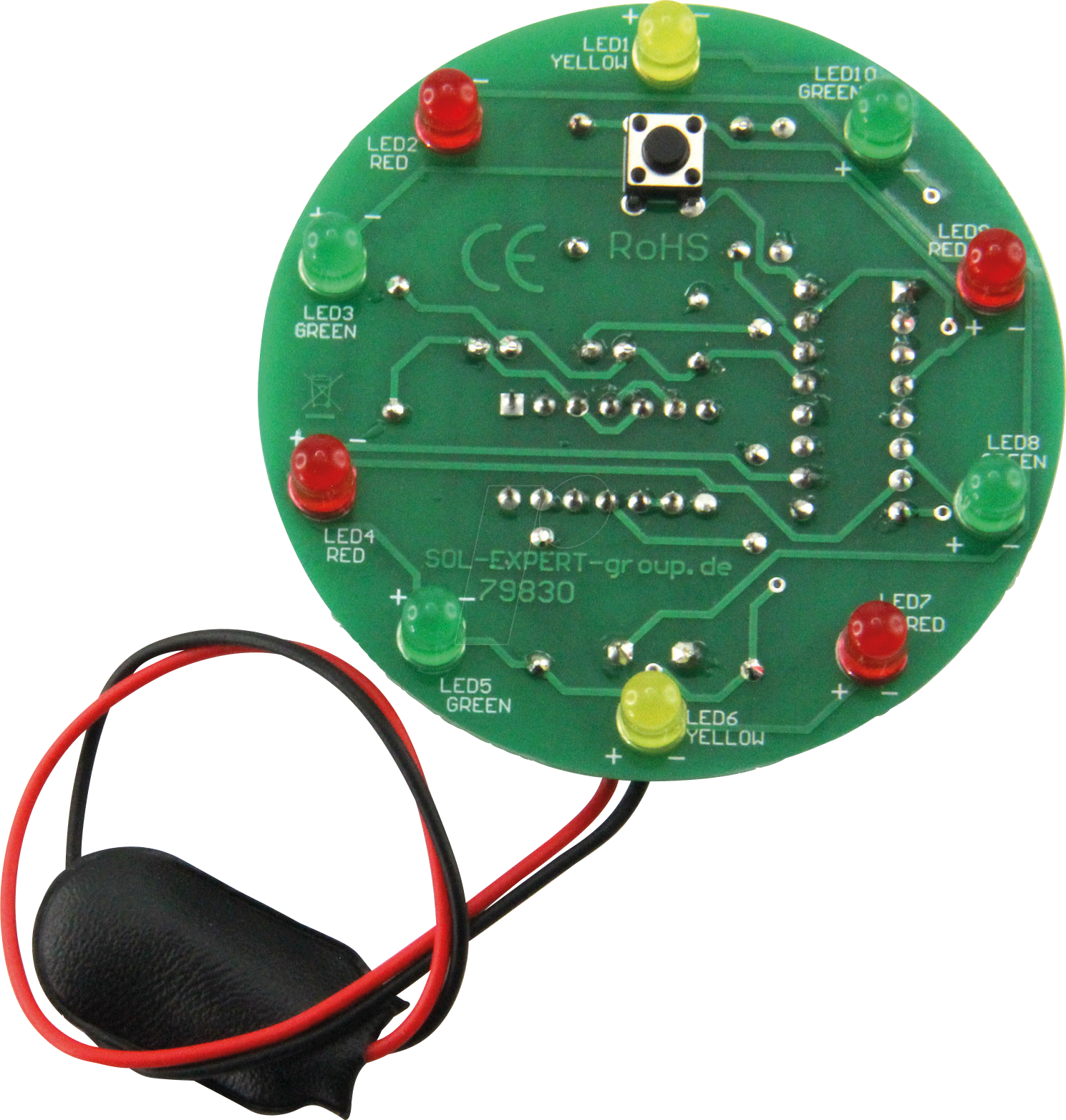 SOL-EXP 79830 - Lötbausatz ''Elektronisches Glücksrad'' von SOL-EXPERT