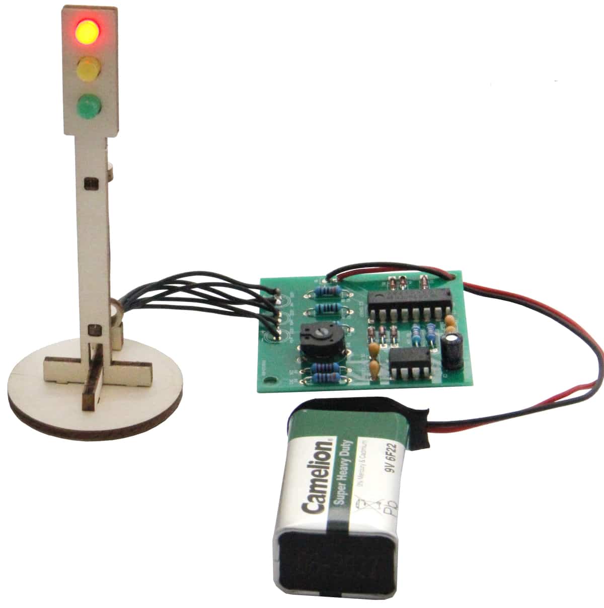 SOL-EXPERT Elektronische Ampel, Lötbausatz von SOL-EXPERT