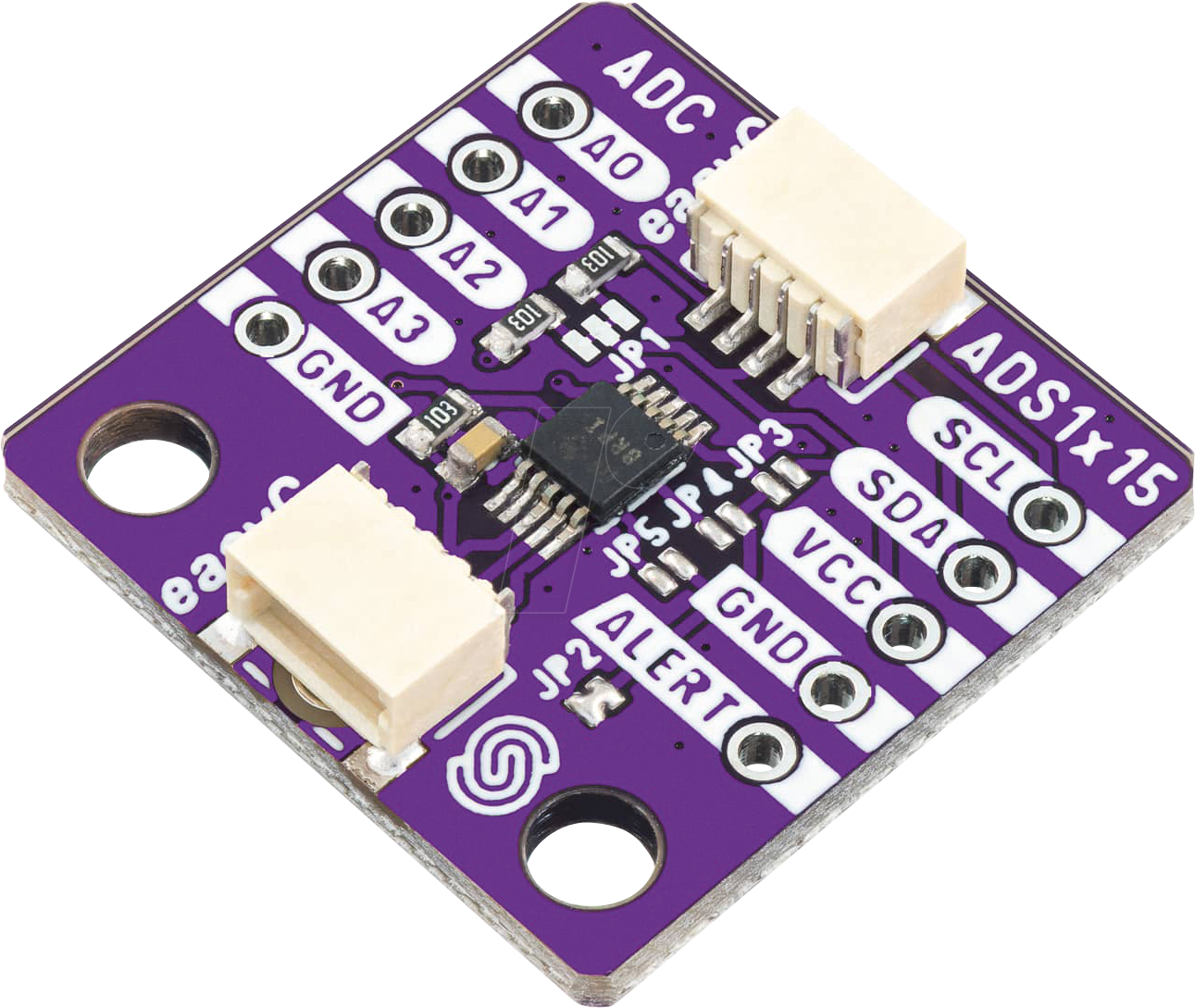 DEBO ADC 12BIT - Entwicklerboards - ADC, 4 Kanal, 12-Bit, ADS1015 von SOLDERED